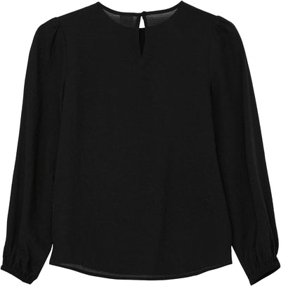 s.Oliver Mädchen Bluse Langarm 176 Schwarz, 176 Schwarz