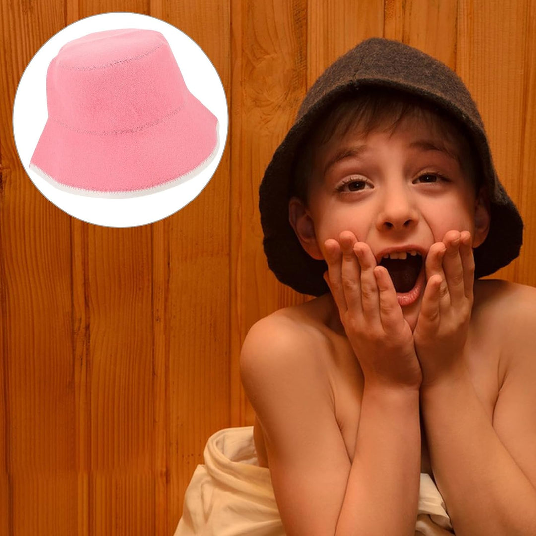 Supvox Filz-Badehut Aus Wolle Sauna-Kappe Badehaus-Duschhaube Sauna-Kopfbedeckung Für Damen Und Herr