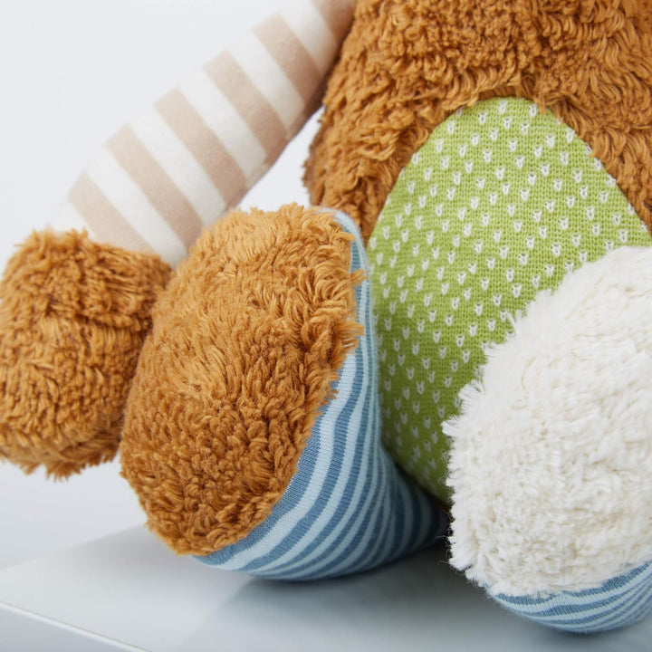 SIGIKID 38768 Kuscheltier Bär Green Mädchen und Jungen Babyspielzeug empfohlen ab Geburt mehrfarbig