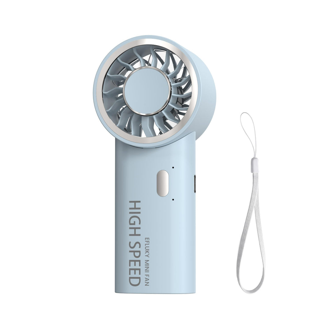 efluky Handventilator, Mini Hochgeschwindigkeits-Ventilator, USB wiederaufladbar mit 5 Geschwindigke