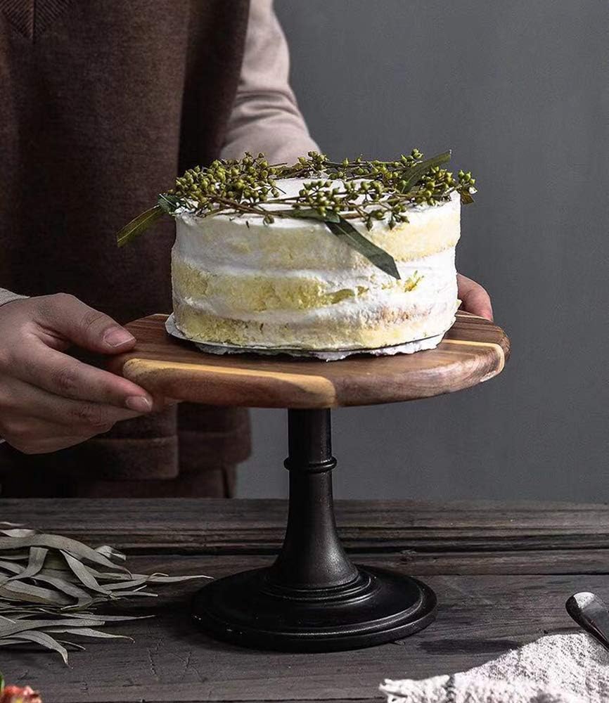 NUPTIO Tortenständer aus Holz 3er-Set: Rustikaler Ständer für Kuchen Hochzeit Dessert Ständer Holz-T