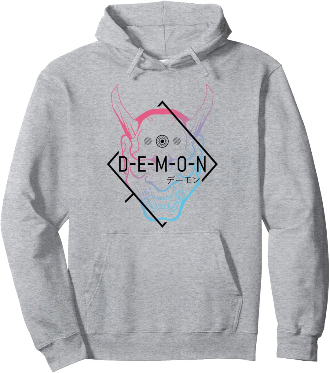 Japanische Oni Maske Dämon Oger - Aesthetic Japan Samurai Pullover Hoodie