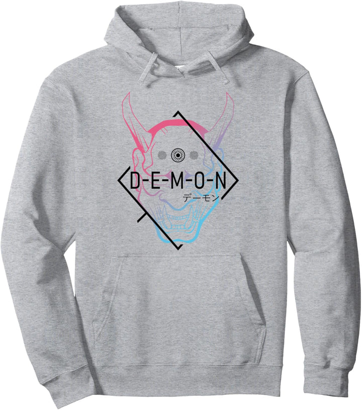Japanische Oni Maske Dämon Oger - Aesthetic Japan Samurai Pullover Hoodie