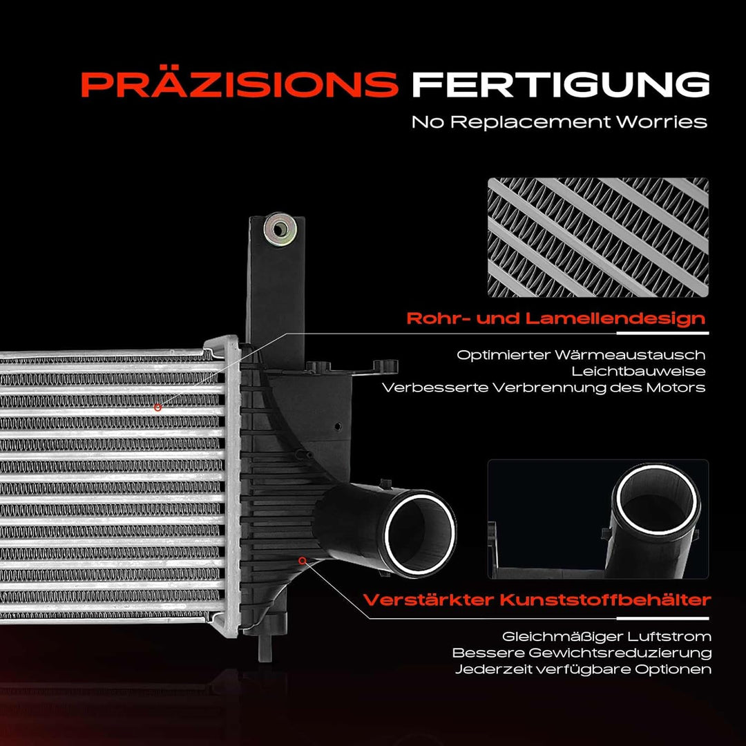 Frankberg Ladeluftkühler Turbokühler Kompatibel mit NP300 Navara D40 D22 Pritsche/Fahrgestell Pick-u