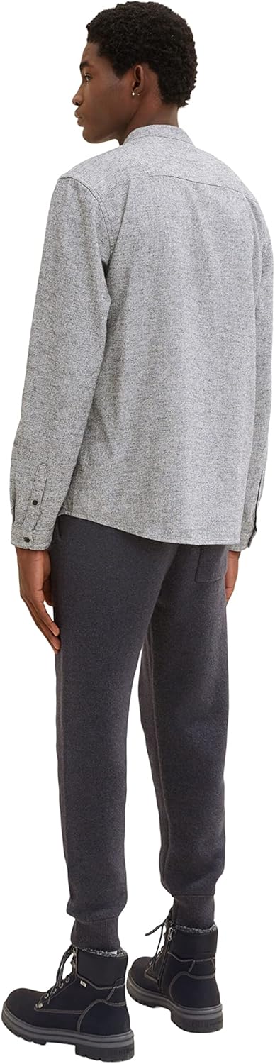 TOM TAILOR Denim Herren Slim Fit Hemd XXL 30699 - Soft Light Beige Structure, XXL 30699 - Soft Light