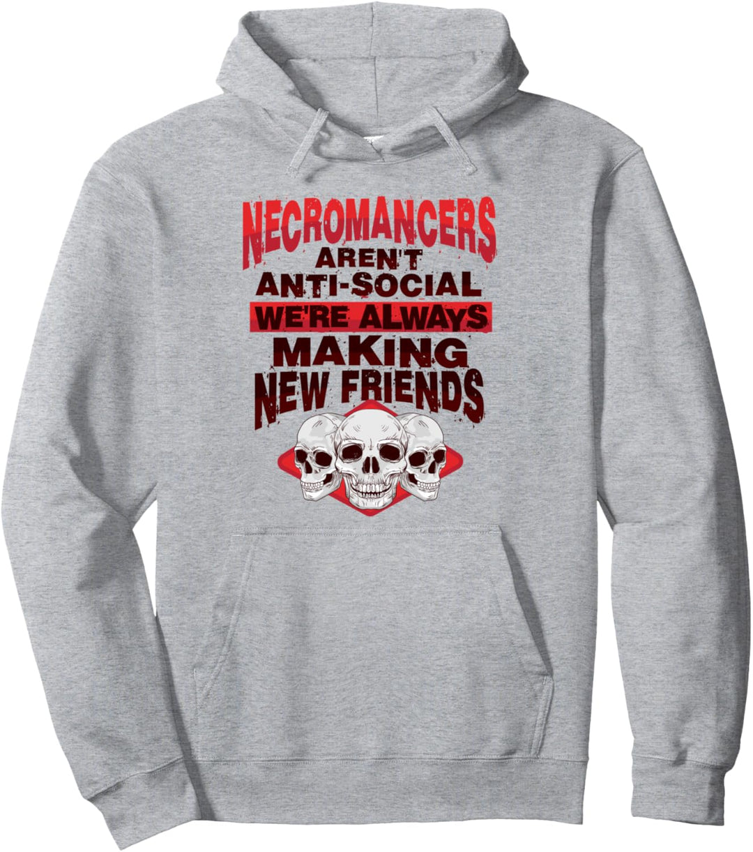 Untoter Anti-Sozialer Nekromant Entwurf für einen Satanisten Pullover Hoodie