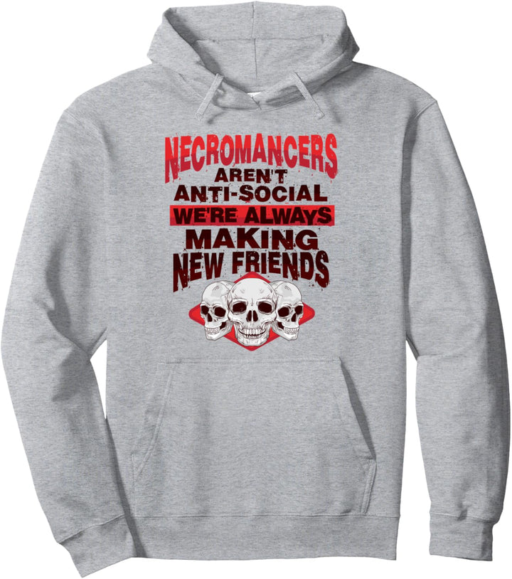 Untoter Anti-Sozialer Nekromant Entwurf für einen Satanisten Pullover Hoodie