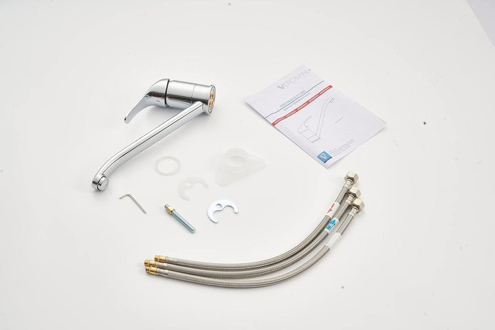 Küchenarmatur Niederdruck ROM, chrom 26.5 x 5 x 14.5 cm Chrom, 26.5 x 5 x 14.5 cm Chrom