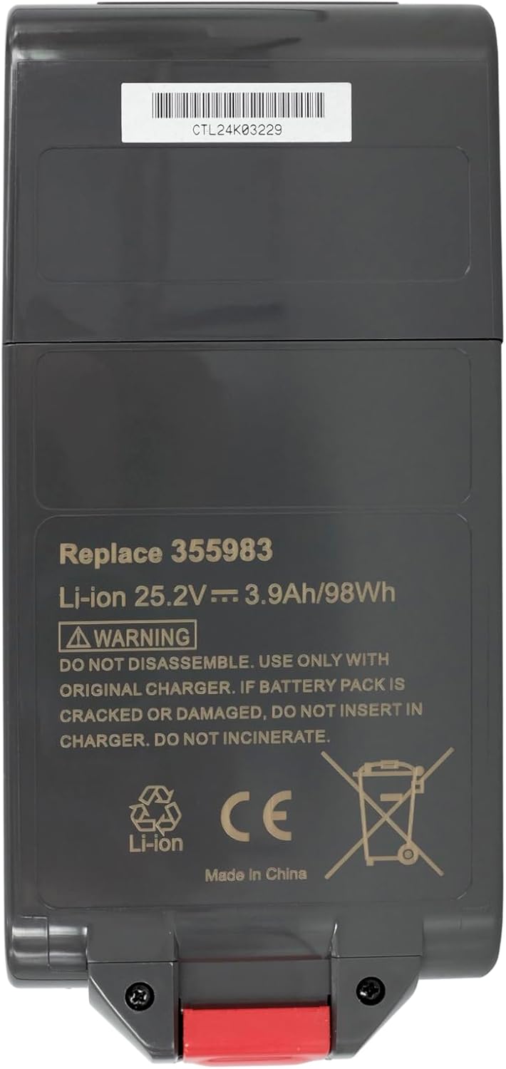 PowerSmart® 3900 mAh Li-Ion 25,20V Click-in Akku Ersatz für Dyson V15 Detect Absolute Extra, SV15