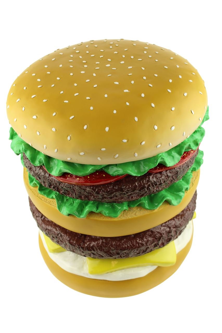 Rotary Hero Hamburger Lustiger Design Hocker Fussbank Schemel Beistelltisch - Für Haus Büro Schlafzi