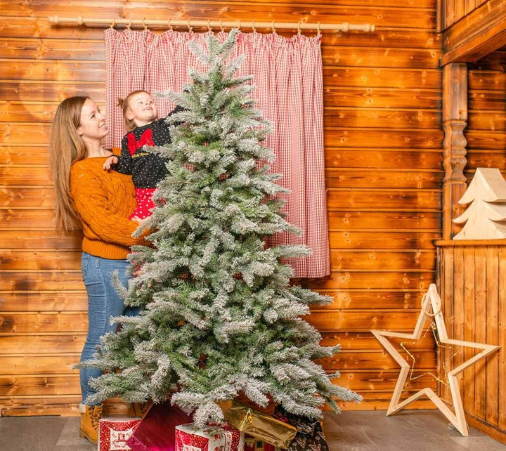 Evergreen Weihnachtsbaum 180 cm – naturgetreuer Tannenbaum, künstliche Fichte mit Ständer – Christba