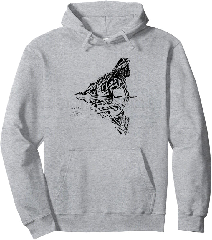 Leguan Motiv Reptil Echsen Terrarium Reptilien Echse Leguane Pullover Hoodie