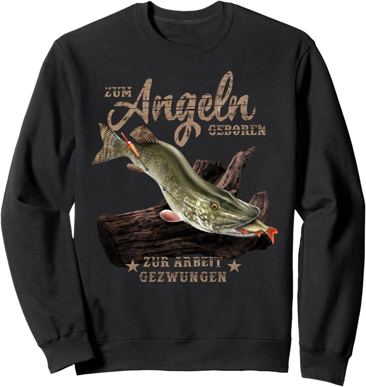 Hechtangler Spruch, Geschenk zum Hechte fangen Sweatshirt