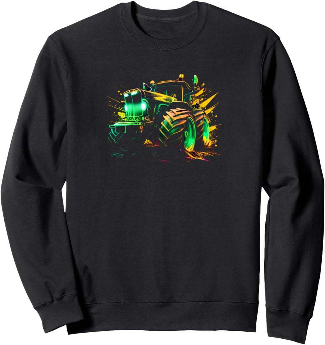 Landwirtschaft Bauer fahren dicke Trekker, Traktor Agrar Sweatshirt