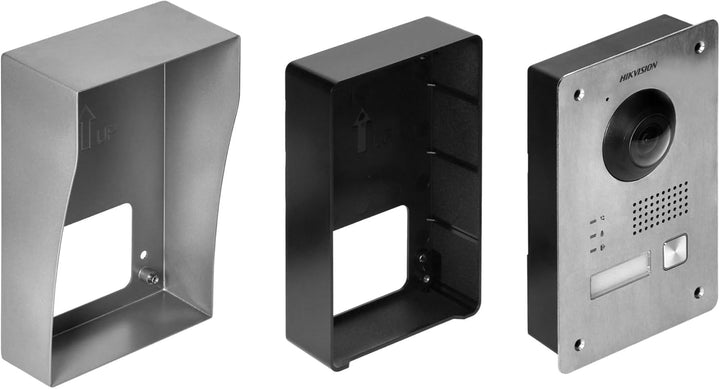 HIKVISION Video-Türsprechanlage mit 2 Kabeln, Video-Türsprechanlage, kabelgebunden, mit 17,8 cm (7 Z