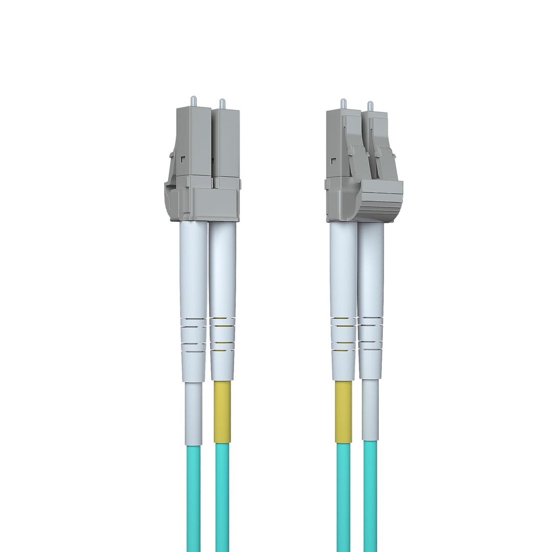 OM3 LC to LC Fiber Optic Patch Cable 20-Meter(66ft), Multi-Mode Jumper Duplex 50/125μm, UPC LSZH, fo