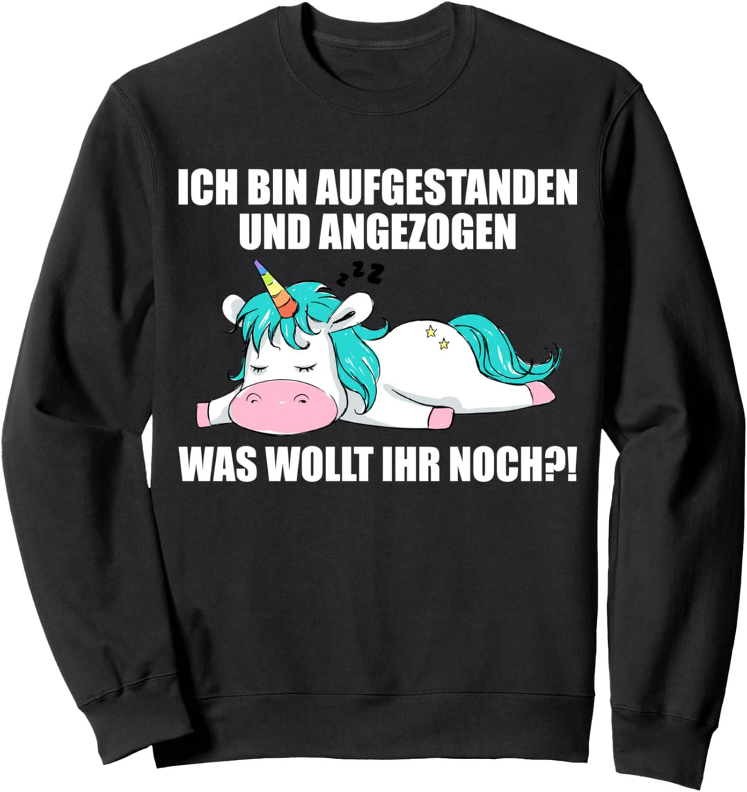 Lustige Sprüche Einhorn Mitarbeiterin Arbeitskollege Büro Sweatshirt