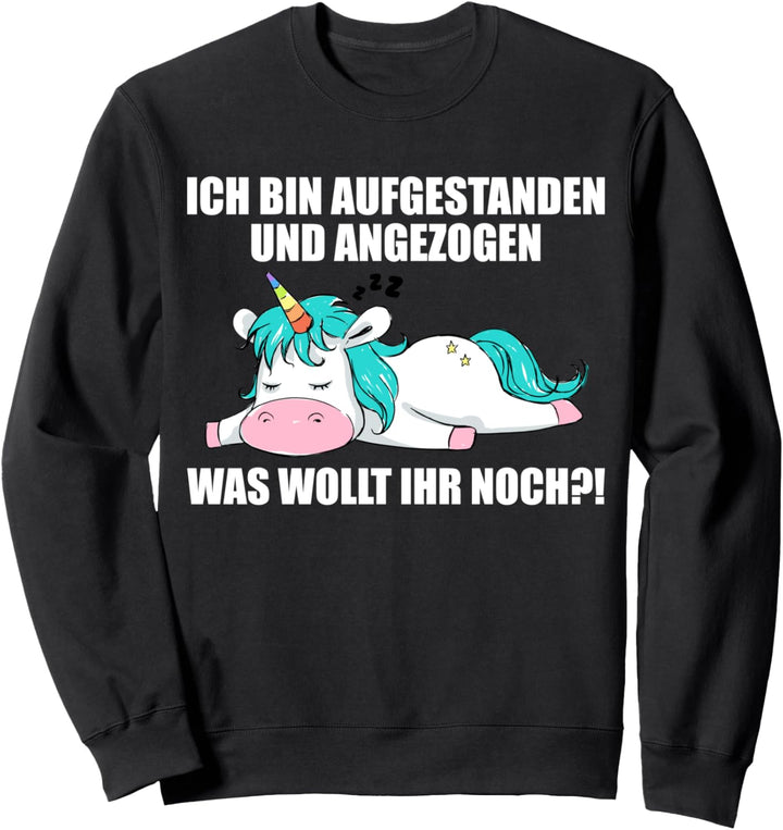 Lustige Sprüche Einhorn Mitarbeiterin Arbeitskollege Büro Sweatshirt