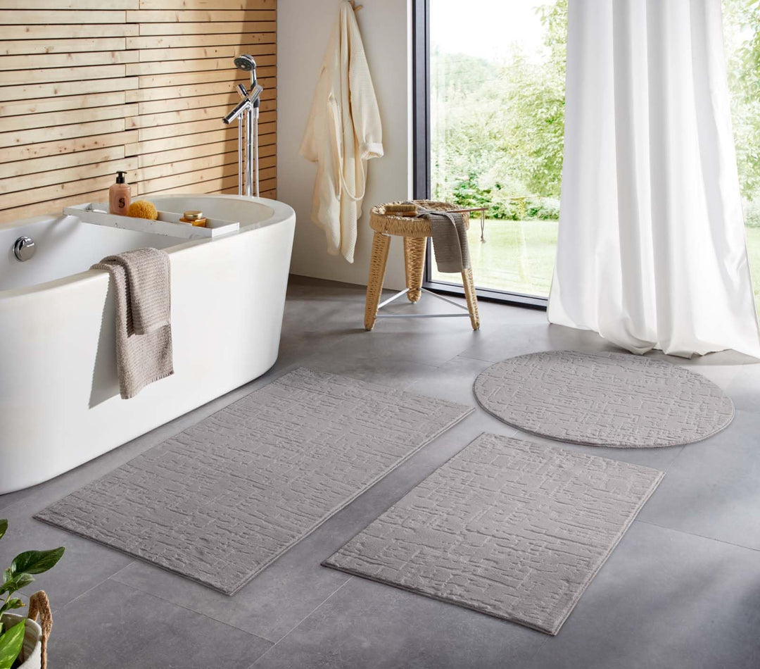 Taracarpet Badematte Badvorleger Homestyle rutschfest waschbar Badezimmerteppich Badewannenmatte, Ba