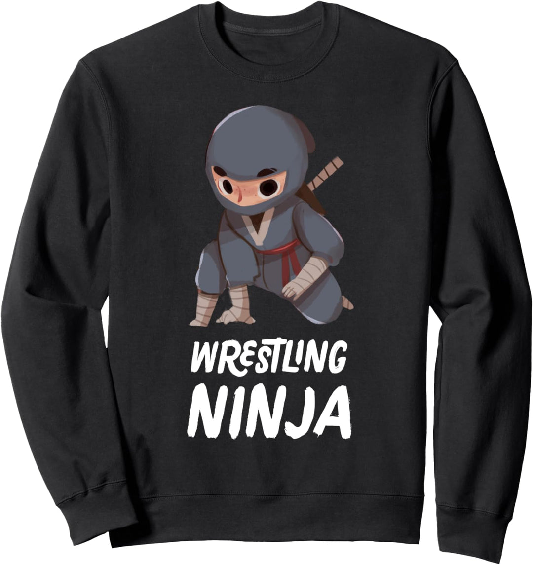 Wrestling Ninja Junge Lustiger Kampfsport Sweatshirt