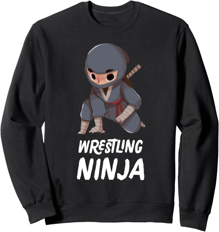 Wrestling Ninja Junge Lustiger Kampfsport Sweatshirt