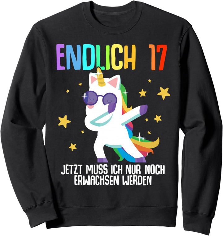 17. Geburtstag Junge Mädchen 17 Jahre 2007 Lustig Geschenk Sweatshirt