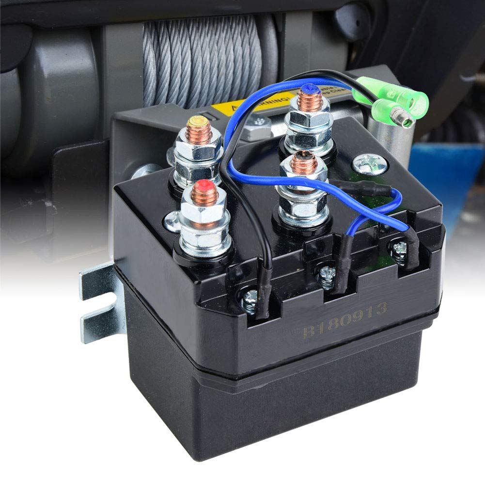 Winden Magnetrelais, für 1500-5000 lb Winden ATV UTV Windenschützmagnetrelais, schwarz