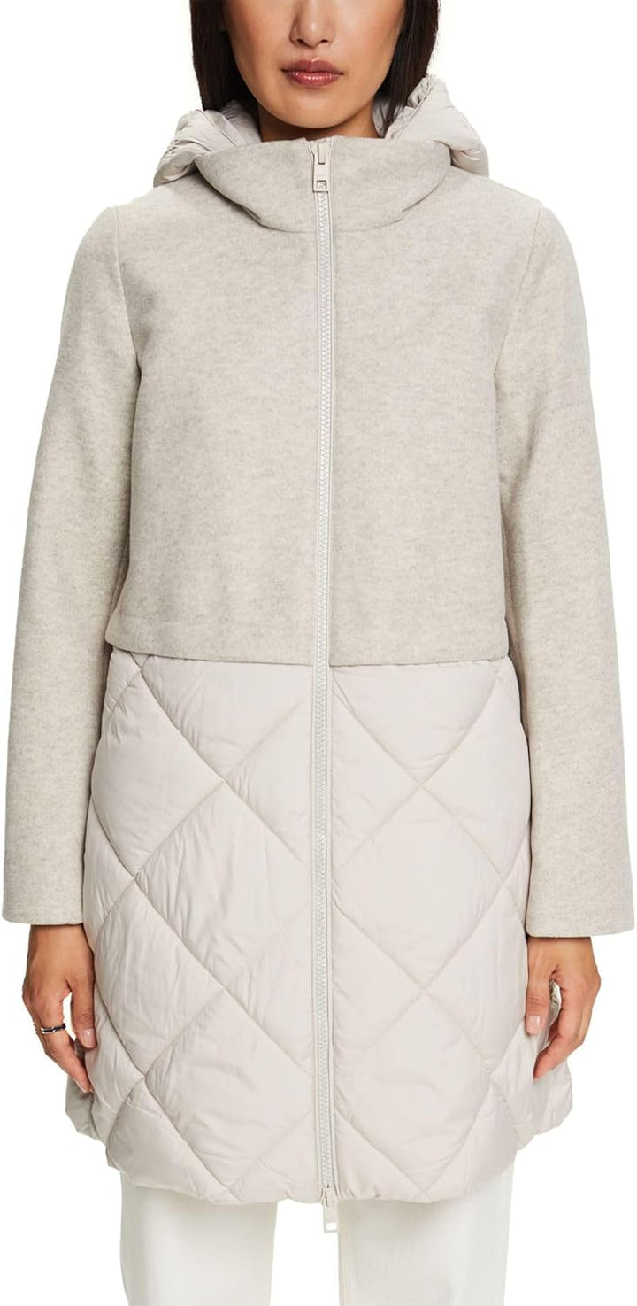 ESPRIT Damen 093eo1g329 Jacke M 290/LIGHT BEIGE, M 290/LIGHT BEIGE