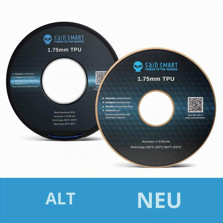 SainSmart TPU 3D-Drucker Filament, 1,75 mm, 0,8 kg, Gelb, gelb