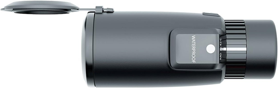 Minox MD C 7x42 Monokular Schwarz – Kompaktes Fernrohr-Teleskop mit analogem Kompass – Inkl. Trageri
