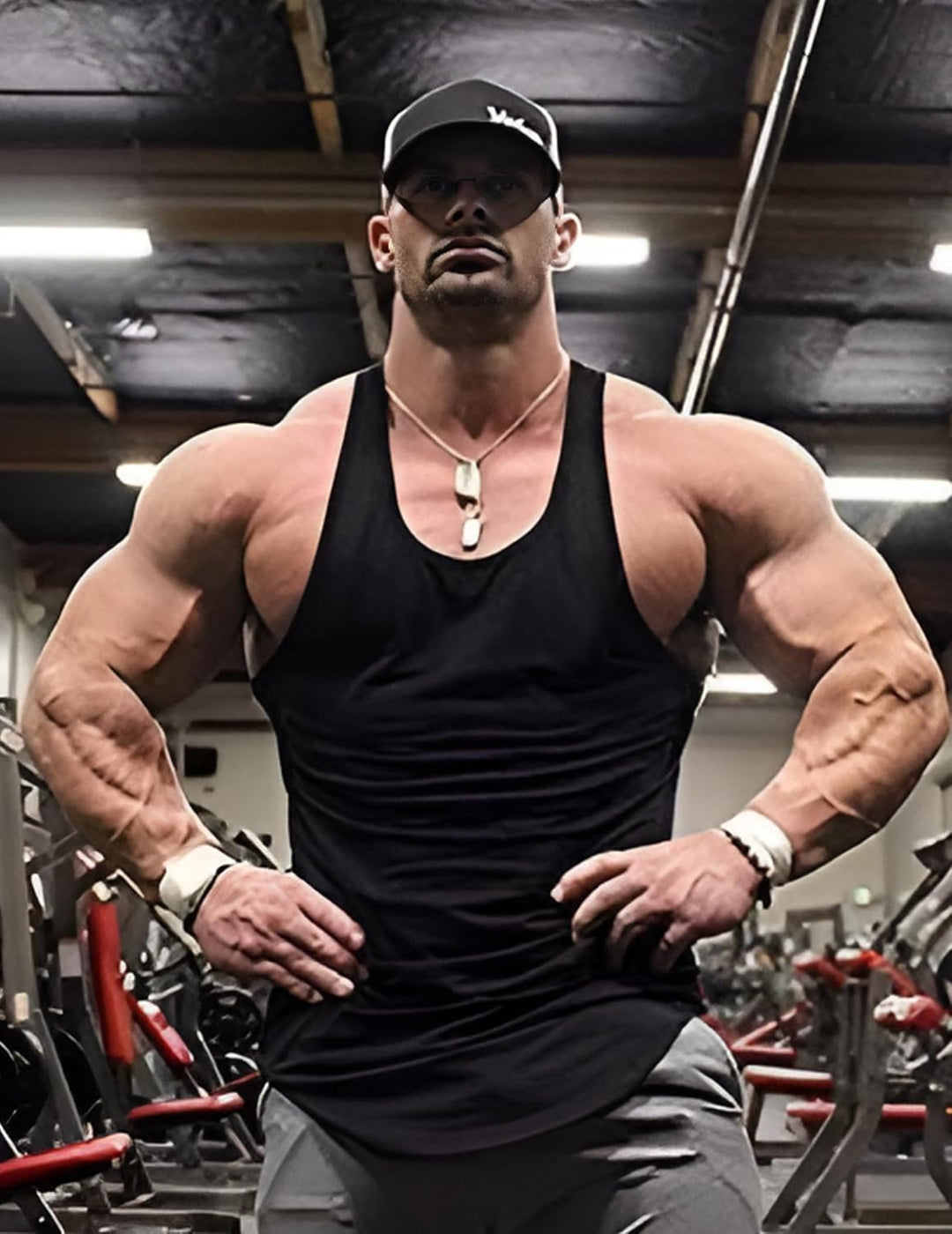 COOFANDY Herren Tank Top Bodybuilding Tanktops Ärmelloses Muskelshirt Fitness Stringer Achselshirts