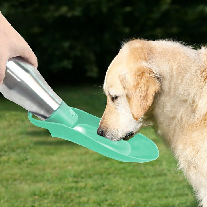 Wasserflasche für Hunde, ZoneYan 750 ml Edelstahl Hundetrinkflasche für Unterwegs, Tragbare Trinkfla