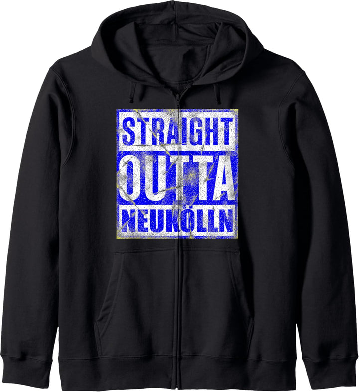 Vintage Straight outta Neukölln Kapuzenjacke