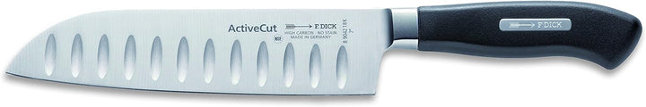 F. DICK Messerblock mit Messer, ActiveCut (Santoku, Kochmesser, Brotmesser, Officemesser, X30Cr13 St