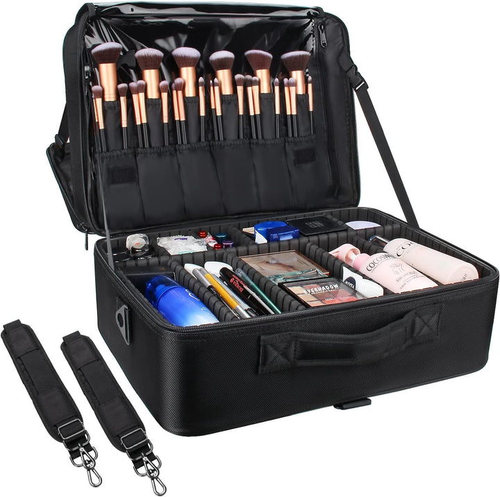 Relavel Kosmetiktasche, Relavel Extra Grosse Kosmetikkoffer, Reise Schminkkoffer Portable Beauty Cas