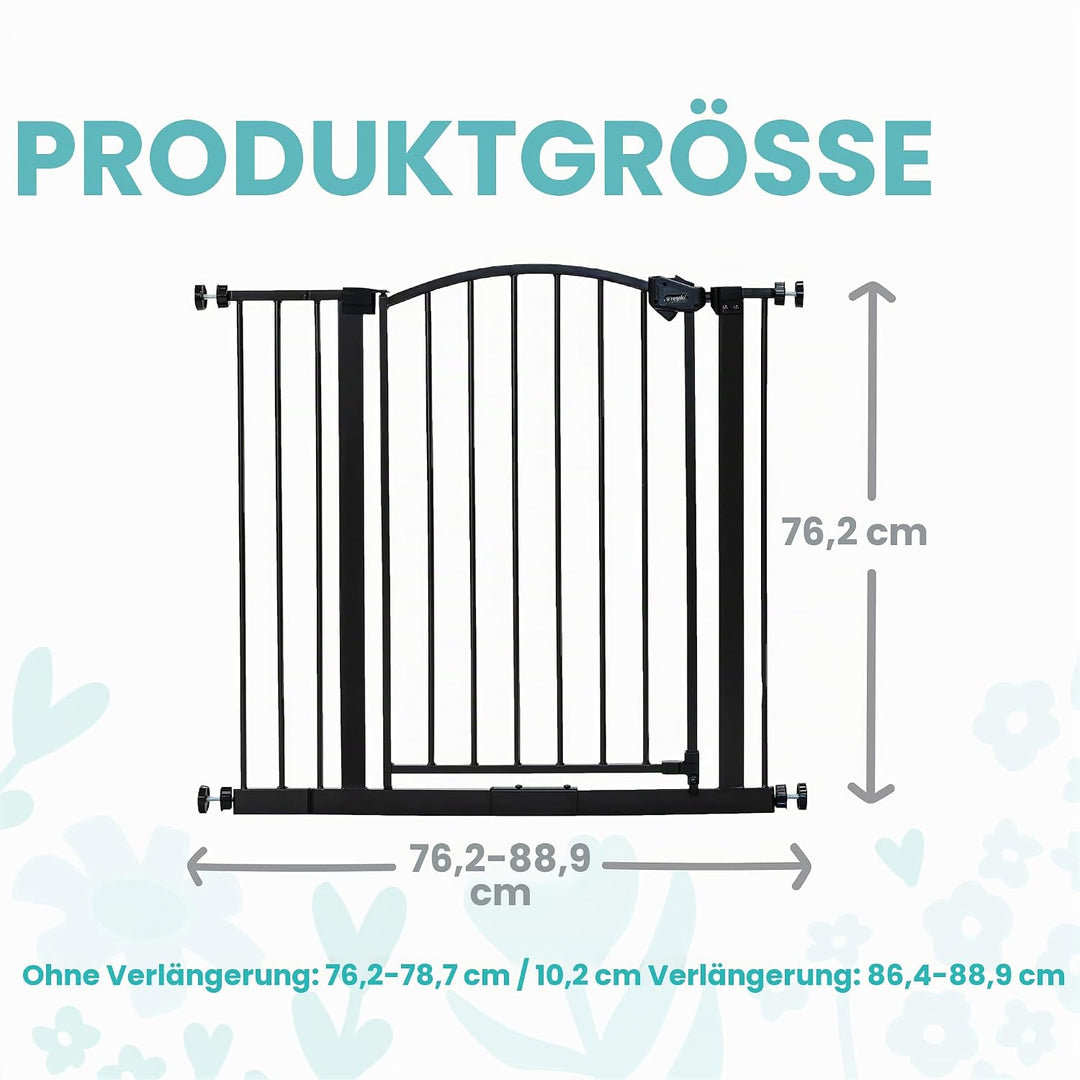 Regalo Arched Decore Easy Step Extra Wide Baby Gate, Extra Wide