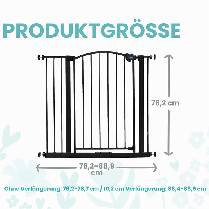 Regalo Arched Decore Easy Step Extra Wide Baby Gate, Extra Wide