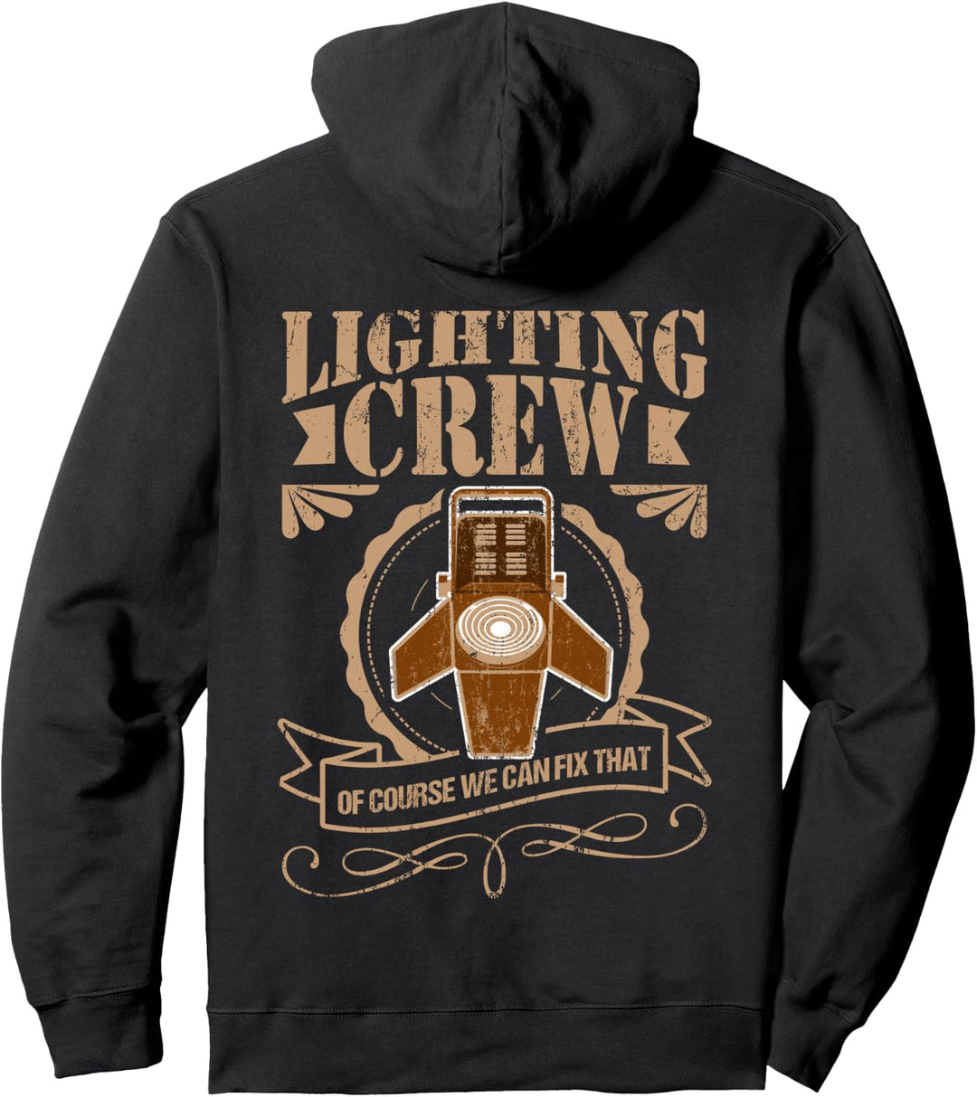 LIGHTING CREW Lichttechniker Veranstaltungstechniker Pullover Hoodie