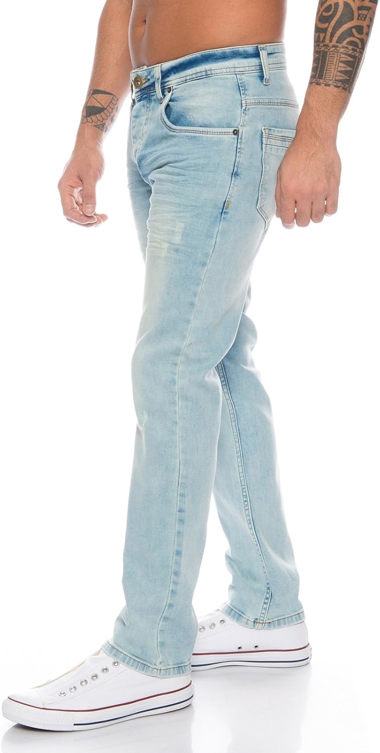 Rock Creek Herren Jeans Hose Denim Stretch Regular Fit Jeanshose Stonewashed W29-W44 29W / 30L Rc-21