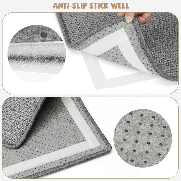 Graciadeco 2 Kratzmatte Katze Wand Sisal Teppich, 60 x 40cm Katzen Kratzbrett Natürlich Katzenkratzb