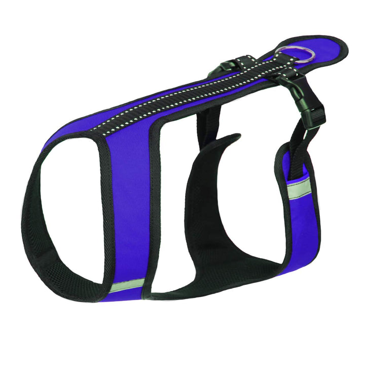 Northern Howl Canicross Hunde Zuggeschirr in Blau mit Reflektoren XS, XS