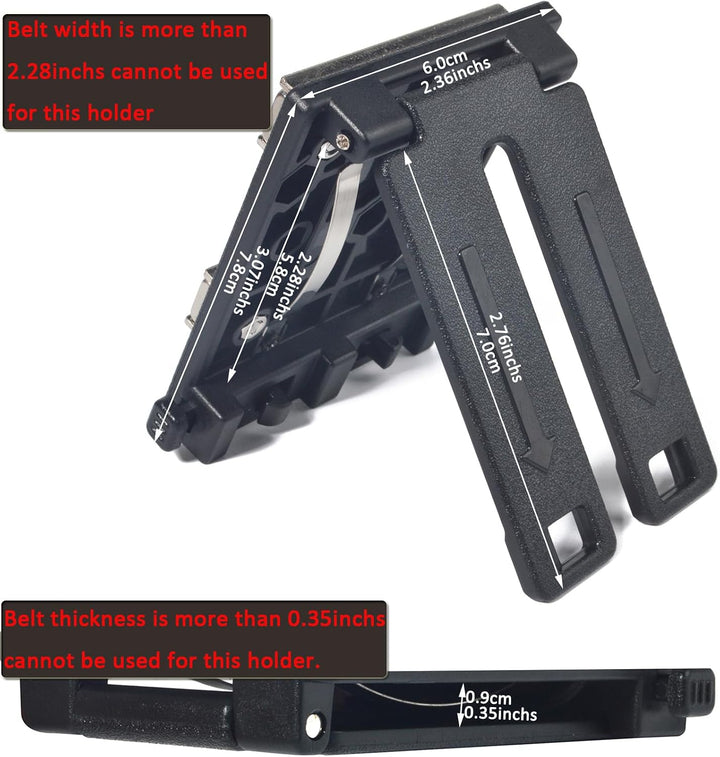 HYS Starke magnetische Werkzeughalterung | Clip-On Gürtel/MOLLE System Magnet Holster für Hammer, Sc
