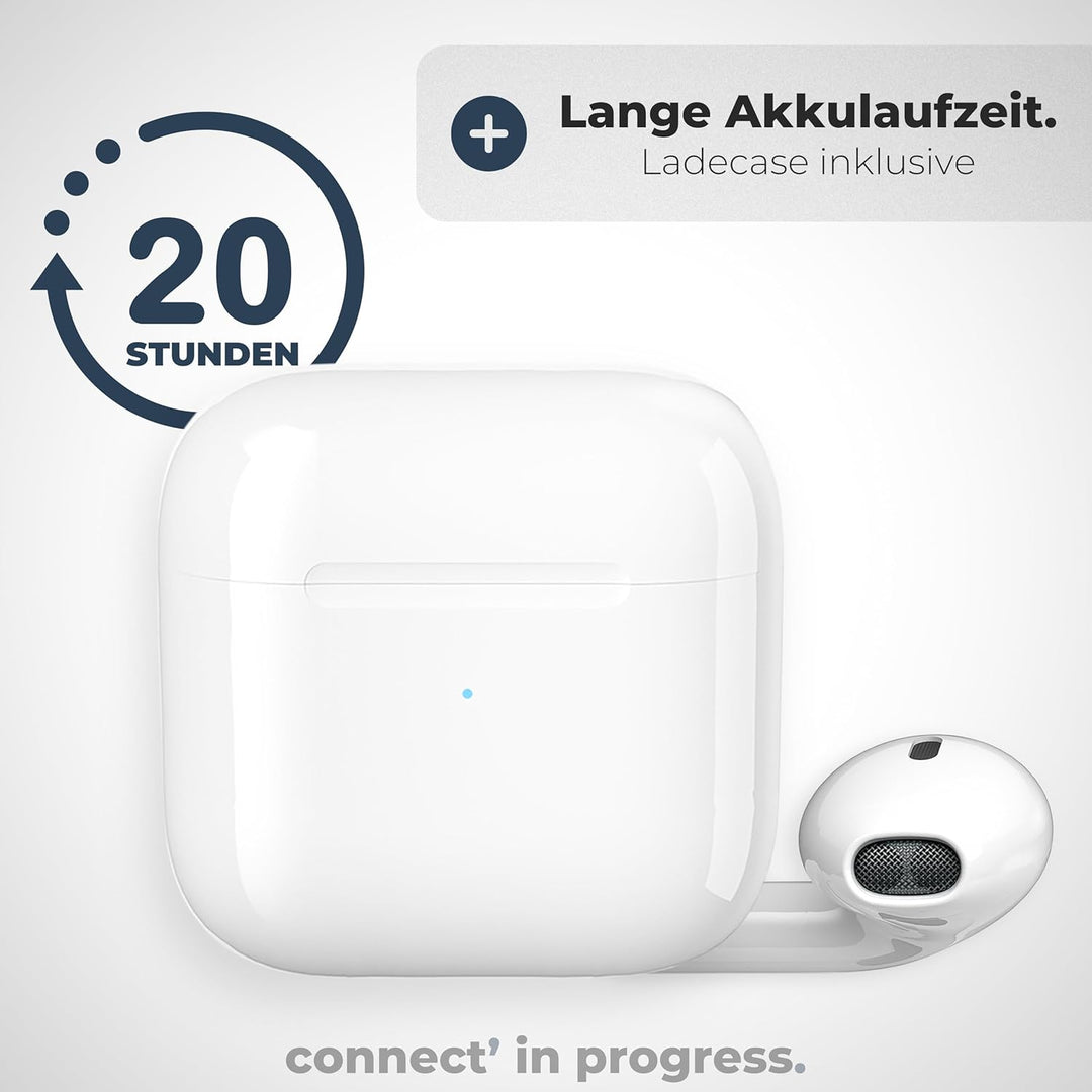 APM Bluetooth Kopfhörer, Kabellos, Ladecase, Drahtloser Kopfhörer, Stereo-Sound, Bluetooth Ohrhörer,