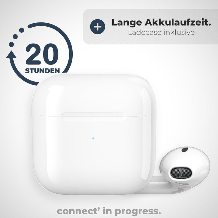 APM Bluetooth Kopfhörer, Kabellos, Ladecase, Drahtloser Kopfhörer, Stereo-Sound, Bluetooth Ohrhörer,