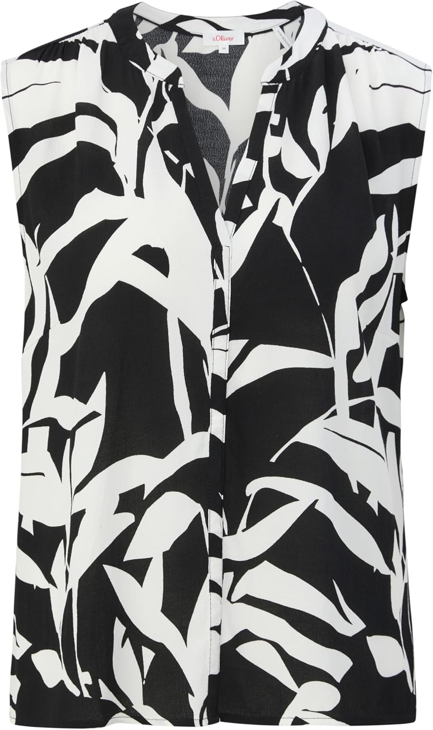 s.Oliver Viskosebluse mit Crêpestruktur 32 Schwarz, 32 Schwarz