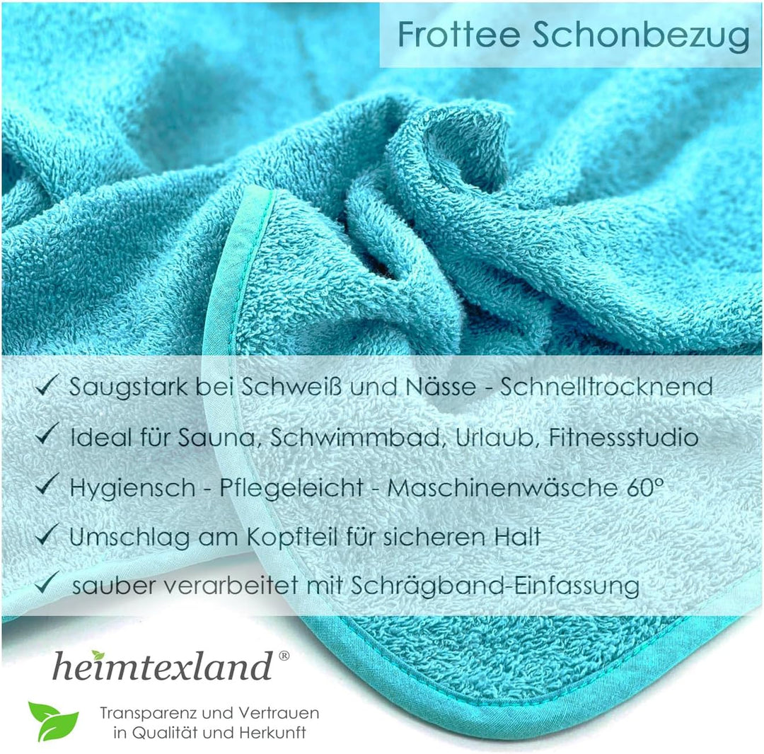 heimtexland ® Hochlehner Stuhlauflage Frottier Gartenstuhl Schonbezug Schwimmbad Sauna Fitnessstudio