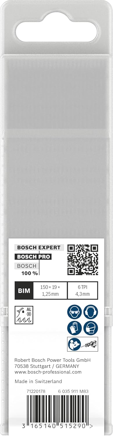 Bosch Professional 25 Stück Säbelsägeblatt S 611 DF Heavy for Wood and Metal (Länge 150 mm, Zubehör