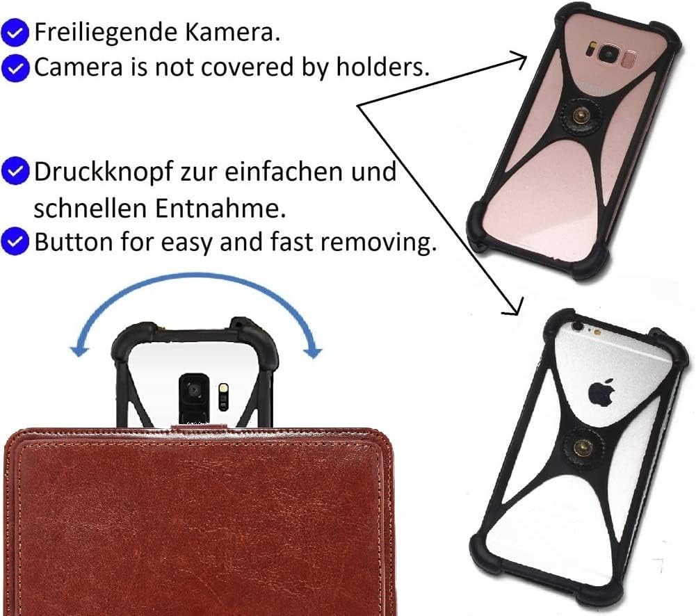 K-S-Trade Für Fairphone Fairphone 3 Hülle 360° Hülle Für Fairphone Fairphone 3 Braun Kunstleder Case