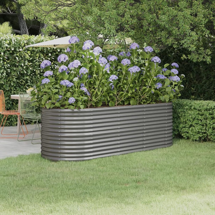 Tidyard Holz-Garten-Hochbeet Blumenkübel Pflanzkasten 224 x 80 x 68 cm (L x B x H),Blumenkasten Blum