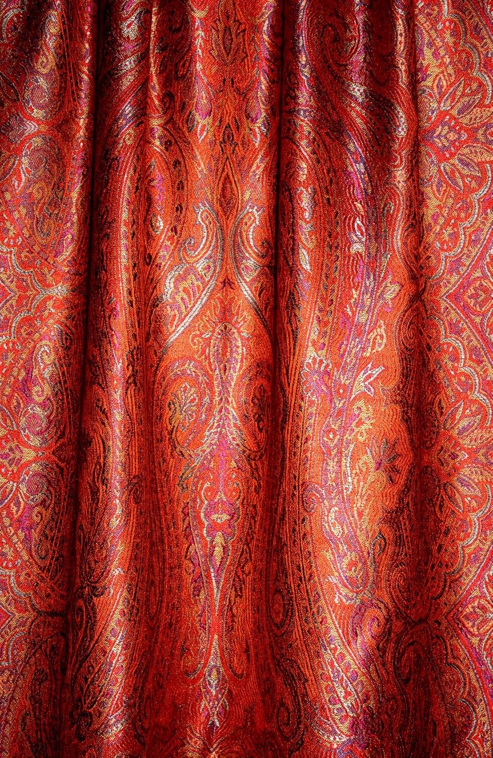 Lorenzo Cana Herrenschal Schaltuch jacquard gewebt 100% Seide 70 x 190 cm Paisley Muster Seidenschal